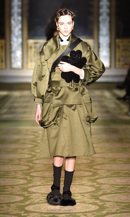 A military inspired, belted-trench from Simone Rocha (photo c/o Simone Rocha)